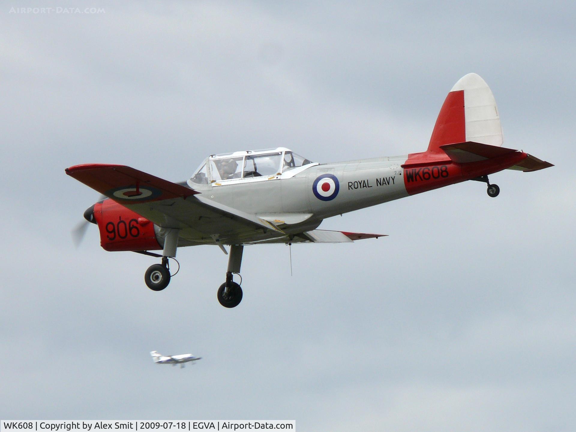 WK608, 1952 De Havilland DHC-1 Chipmunk T.10 C/N C1/0617, De Havilland Canada DHC-1 Chipmunk T10 WK608/906 Royal Navy Historic Flight