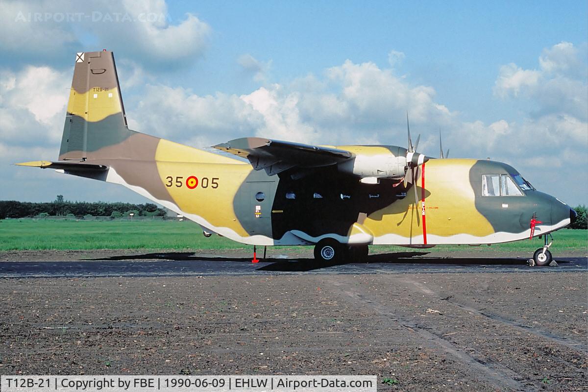 T12B-21, 1975 CASA C-212-100 Aviocar C/N A1-17-27, spanish Air Force CASA212 at Leeuwarden