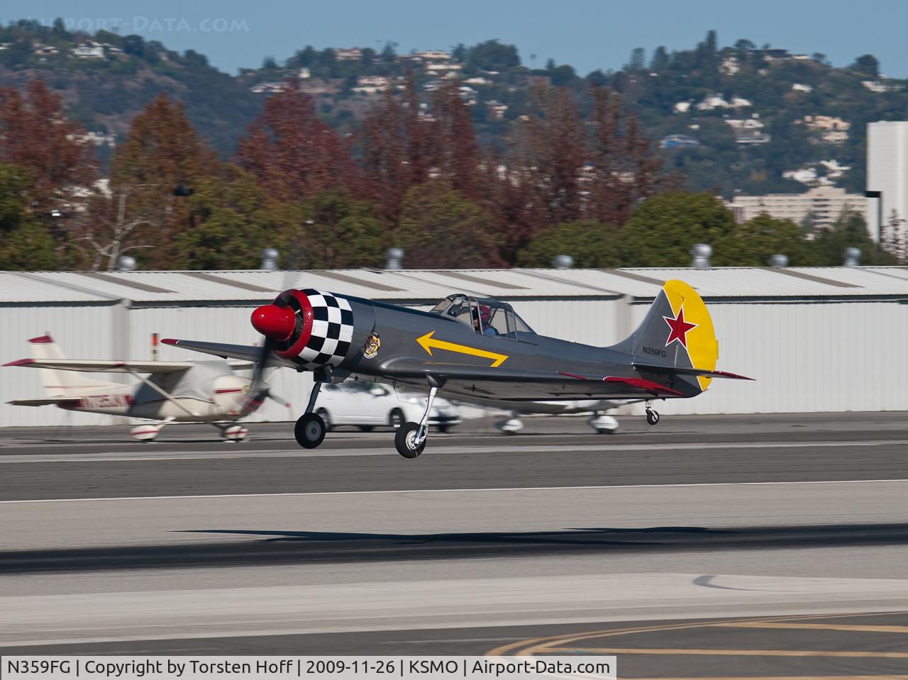 N359FG, 1984 Yakovlev Yak-50 C/N 842305, N359FG departing from RWY 21
