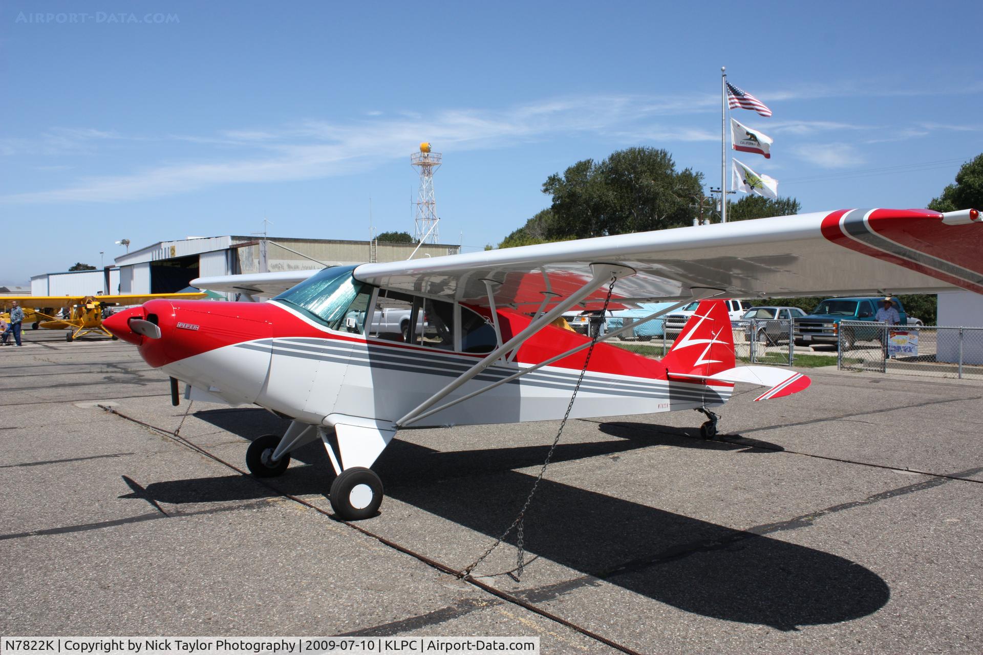 N7822K, 1946 Piper PA-12 Super Cruiser C/N 12-778, Lompoc Piper Cub fly-in 09' now registered as N2J