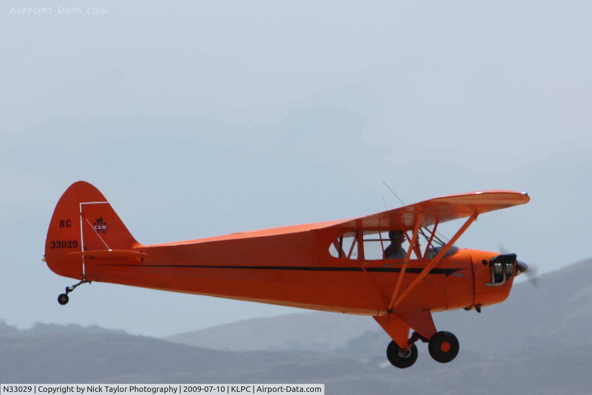 N33029, 1940 Piper J5A Cub Cruiser C/N 5-430, Lompoc Piper Cub fly-in 09'