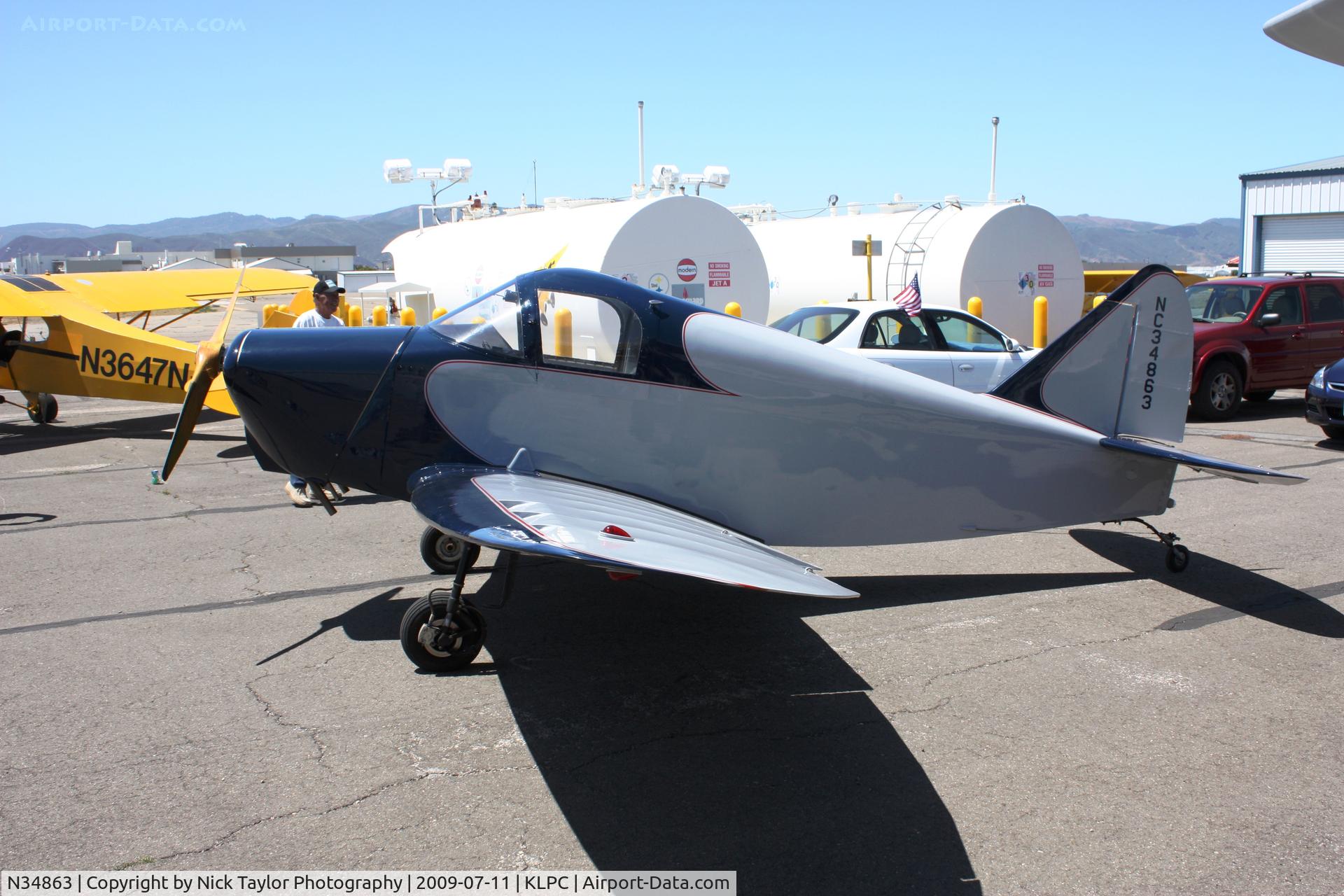 N34863, 1941 Culver LFA C/N 273, Lompoc Piper Cub fly-in 09'