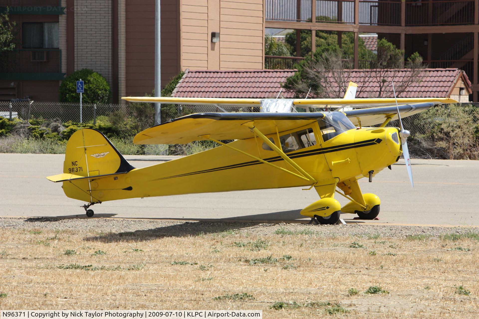 N96371, 1946 Taylorcraft BC12-D Traveler C/N 8671, Lompoc Piper Cub fly-in 09'