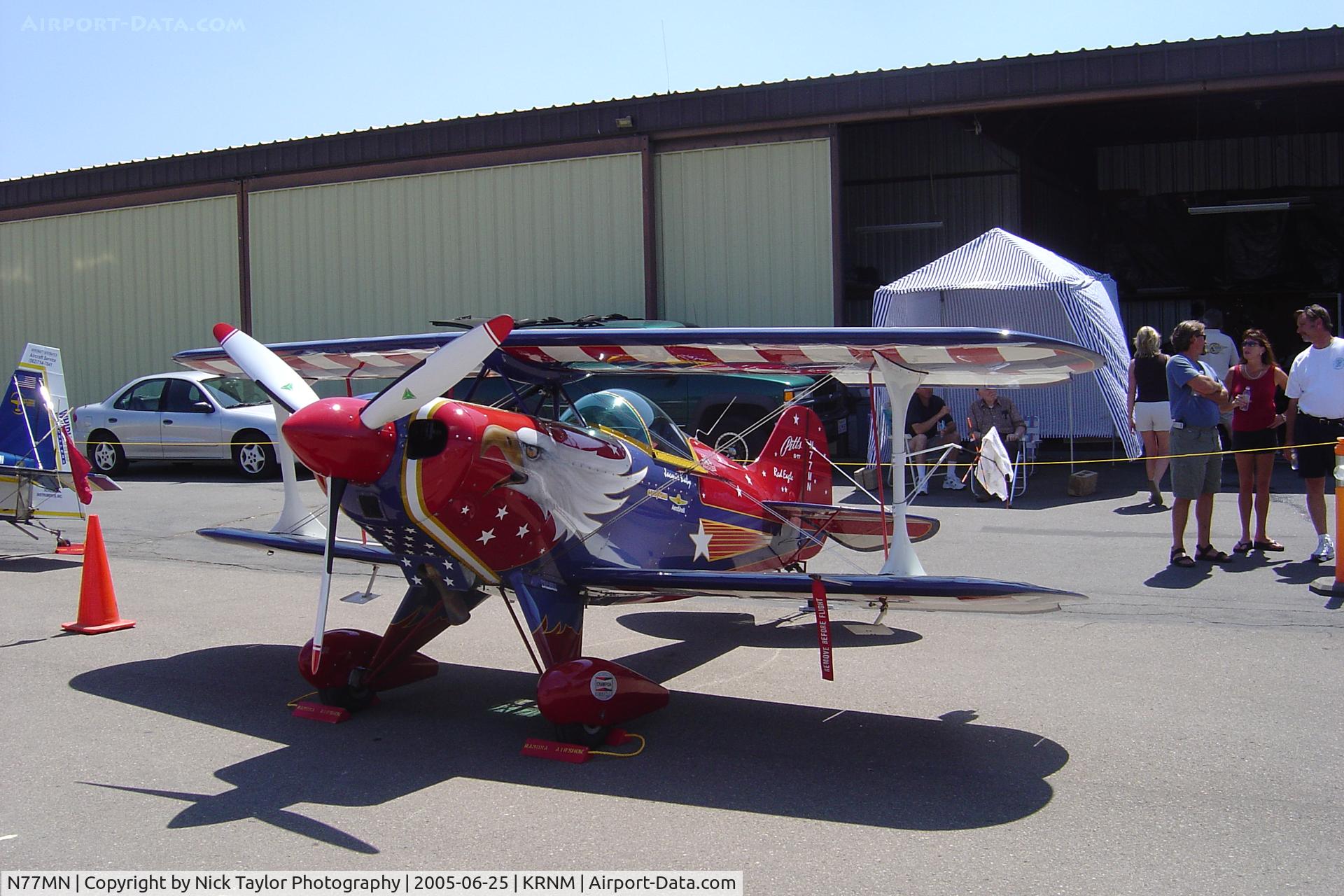 N77MN, 1986 Christen Pitts S-1T C/N 1040, Ramona Air Fair 05'