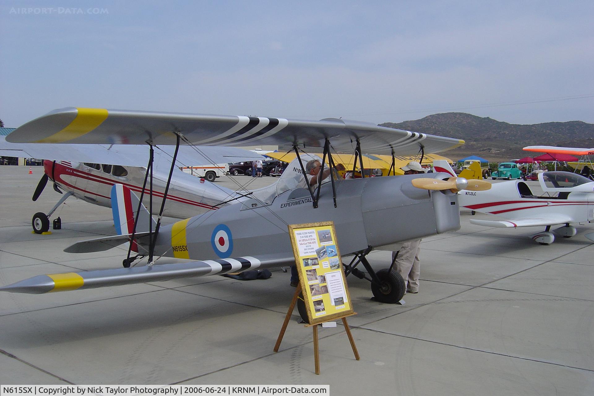 N615SX, 2004 Fisher R-80 Tiger Moth C/N TM14, Ramona Air Fair 06'