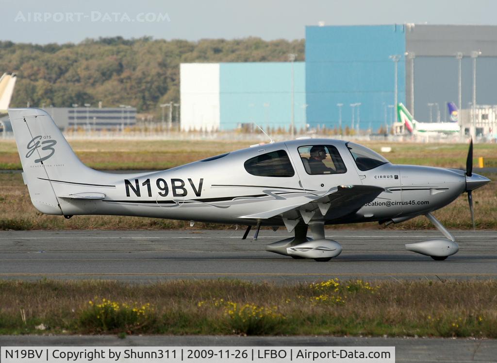 N19BV, 2007 Cirrus SR22 G3 GTS C/N 2555, Taxiing to the General Aviation area...
