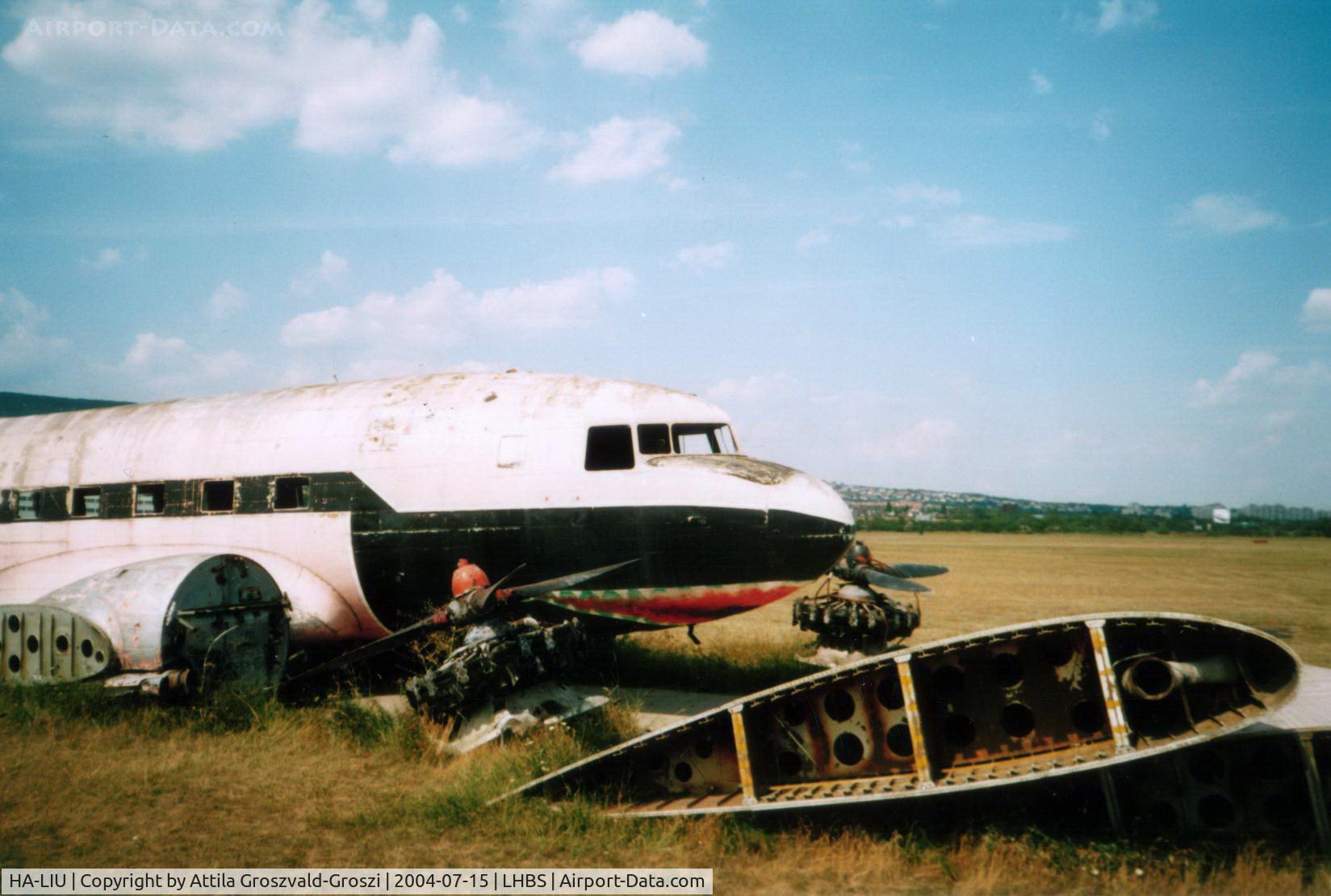 HA-LIU, 1951 Lisunov Li-2T C/N 18439306, It was operated as a buffet, on Szeged in the funfair. They dismantled it because of a conflagration.