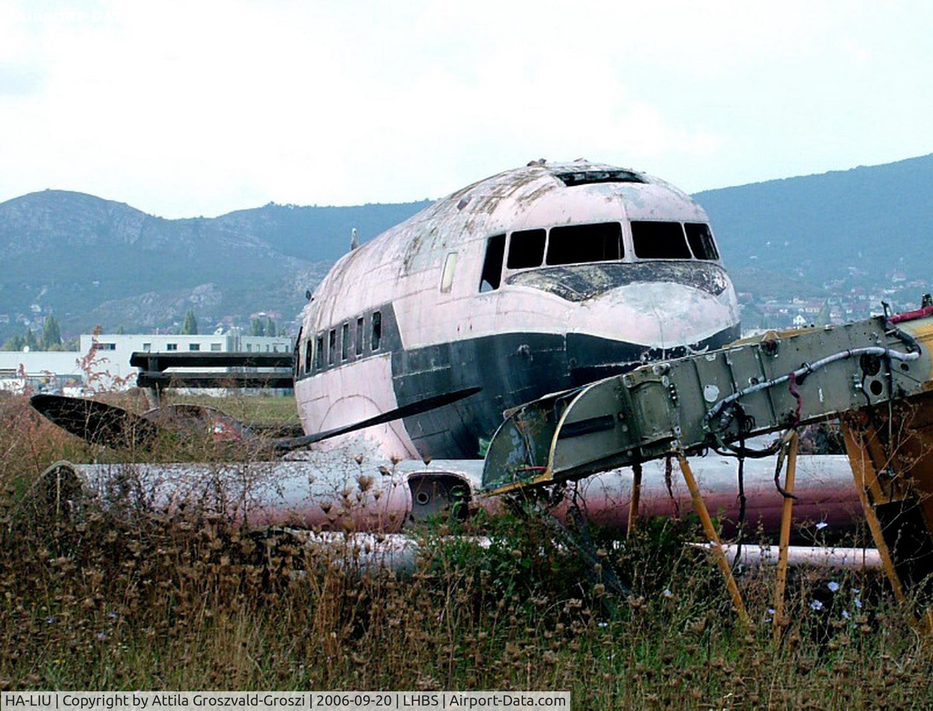 HA-LIU, 1951 Lisunov Li-2T C/N 18439306, It was operated as a buffet, on Szeged in the funfair. They dismantled it because of a conflagration.