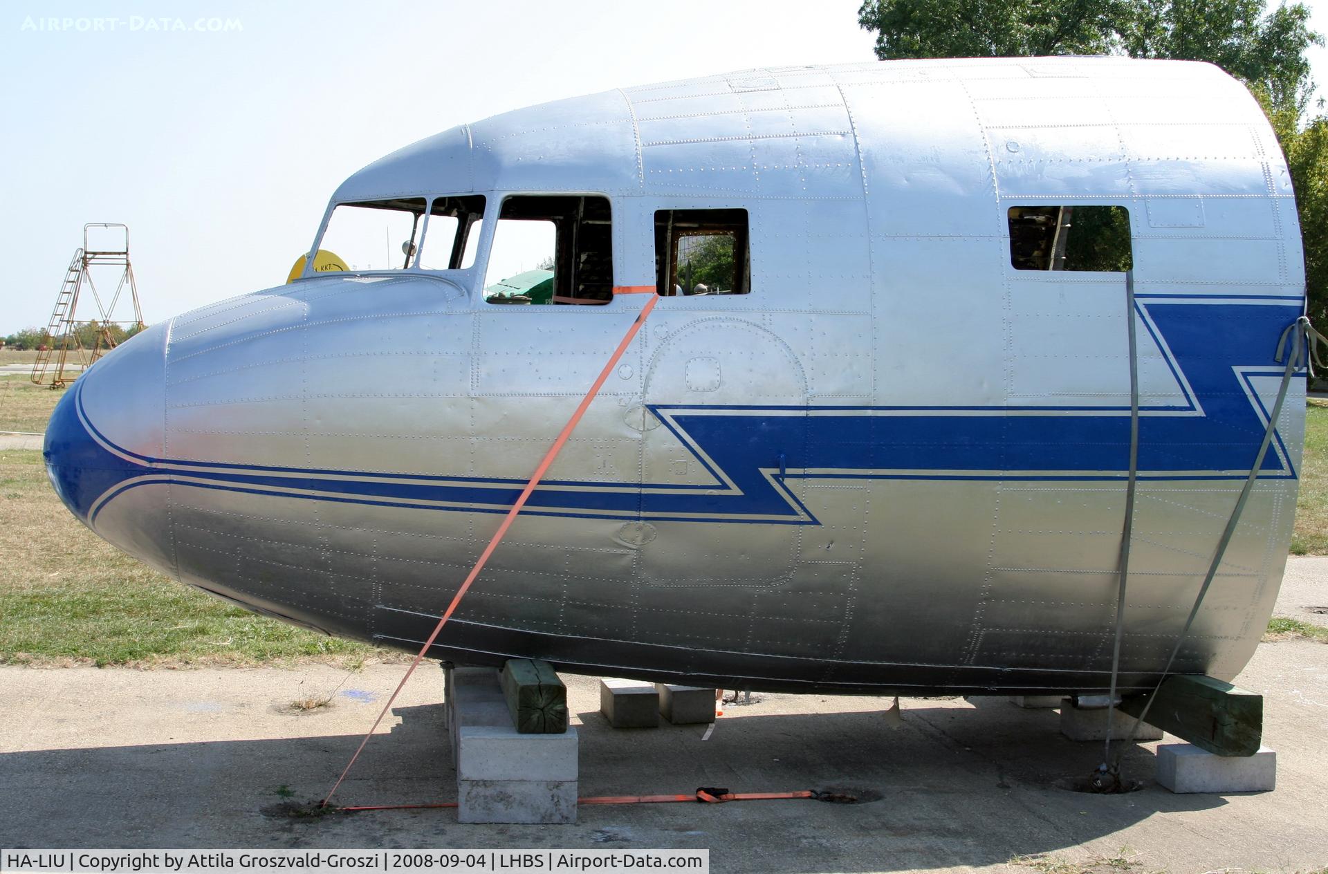 HA-LIU, 1951 Lisunov Li-2T C/N 18439306, Repainted and exhibited on the Budaörs airport.