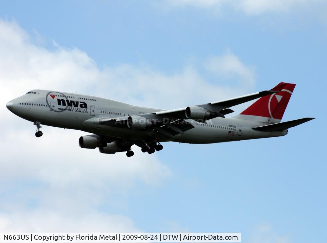 N663US, 1988 Boeing 747-451 C/N 23818, Northwest 747-400