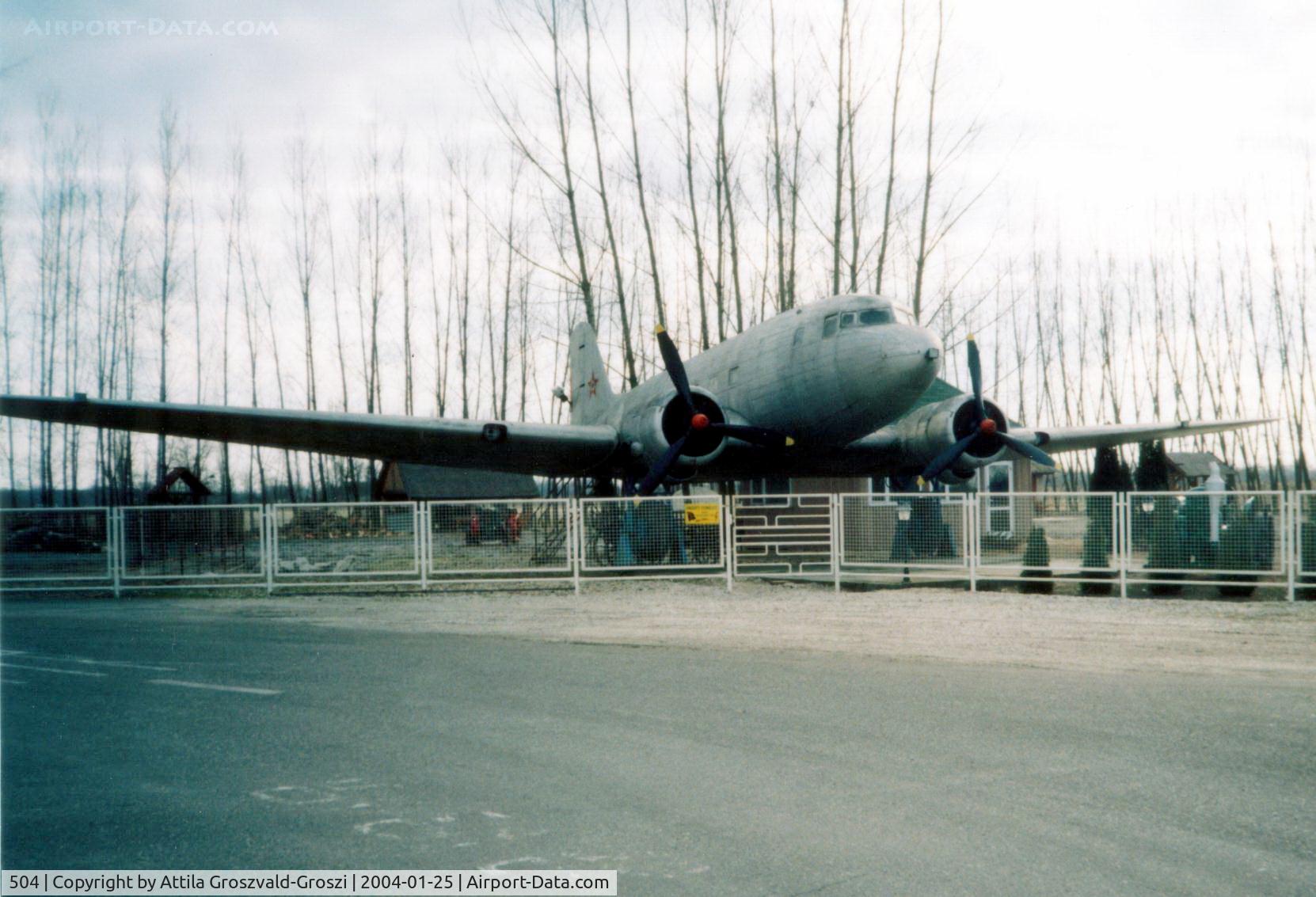 504, 1951 Lisunov Li-2P C/N 18439504, They exhibited it together with tractors and an other agricultural machine.