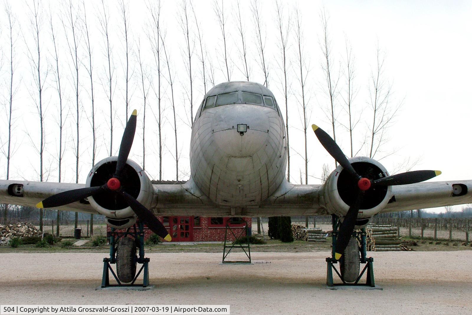 504, 1951 Lisunov Li-2P C/N 18439504, His environment it was purified, it was put right, the machine received worthier place with this.