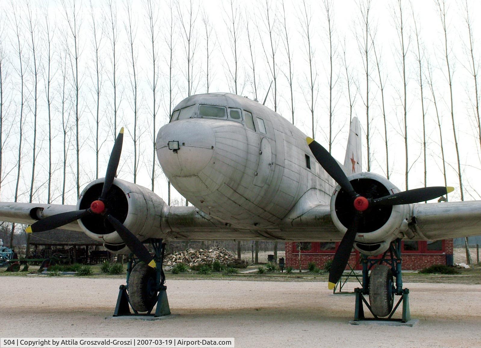 504, 1951 Lisunov Li-2P C/N 18439504, His environment it was purified, it was put right, the machine received worthier place with this.
