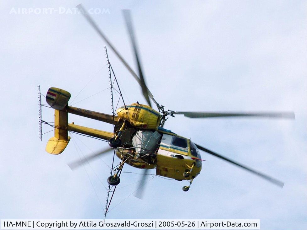 HA-MNE, 1974 Kamov Ka-26 Hoodlum C/N 7404418, Sprinkled above Veszprém forests.