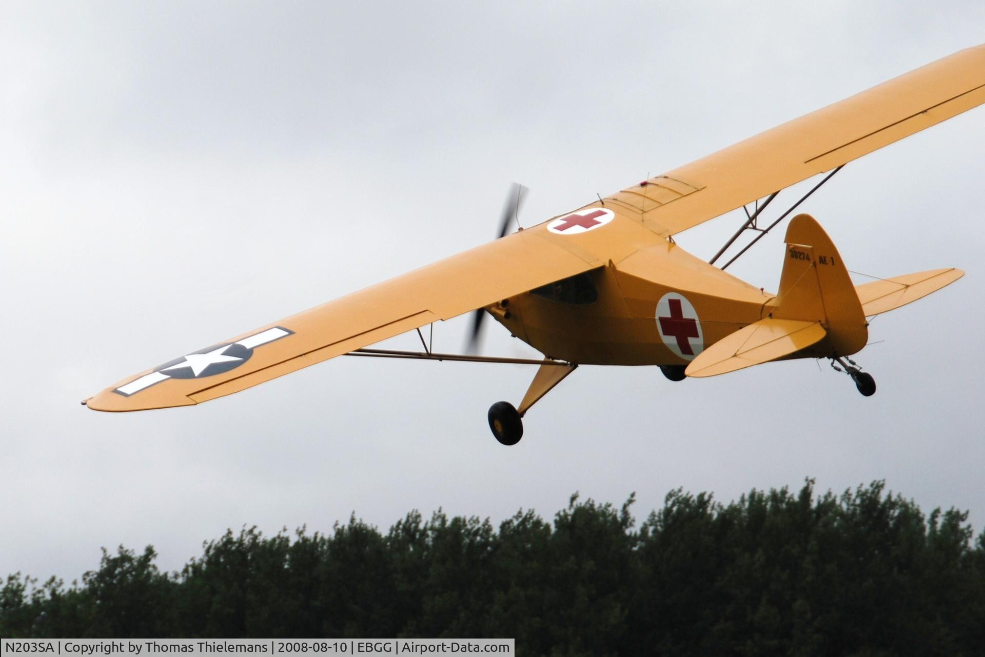 N203SA, 1943 Piper J-5C Cub Cruiser Cub Cruiser C/N 5-1477, Opendeur VZP 2008