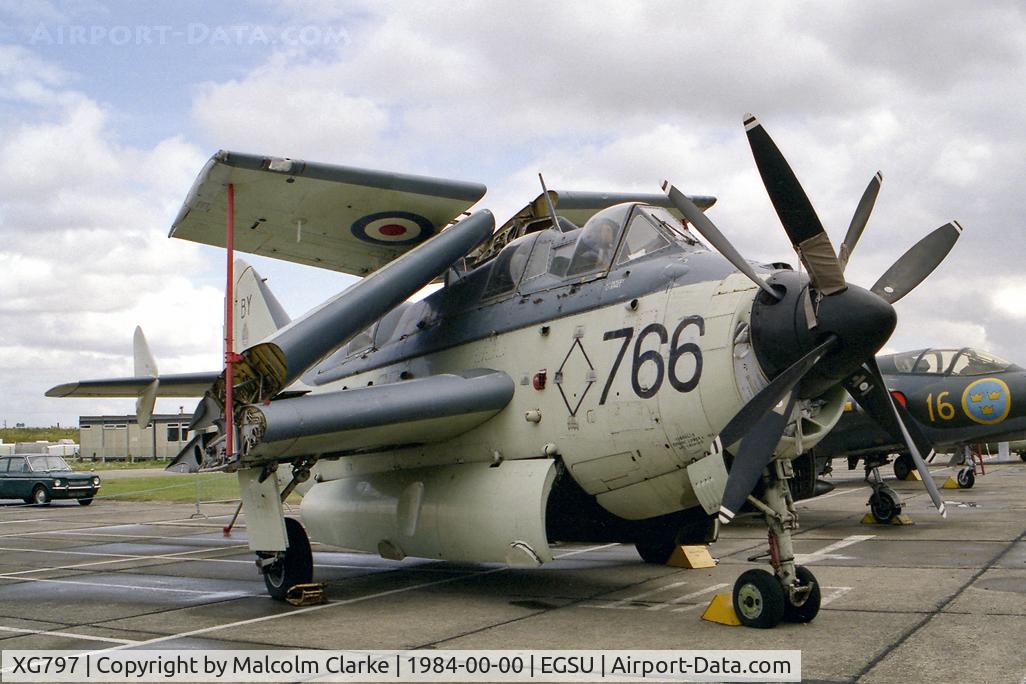 XG797, Fairey Gannet ECM.6 C/N F9365, Fairey Gannet ECM6 at the Imperial War Museum, Duxford.