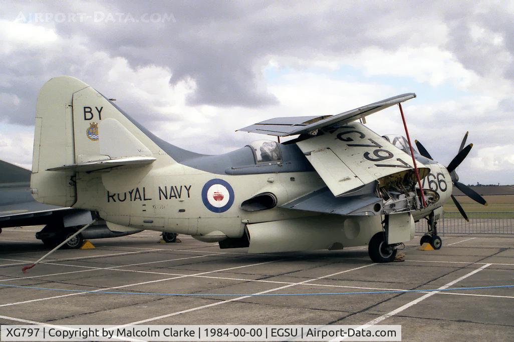 XG797, Fairey Gannet ECM.6 C/N F9365, Fairey Gannet ECM6 at the Imperial War Museum, Duxford.