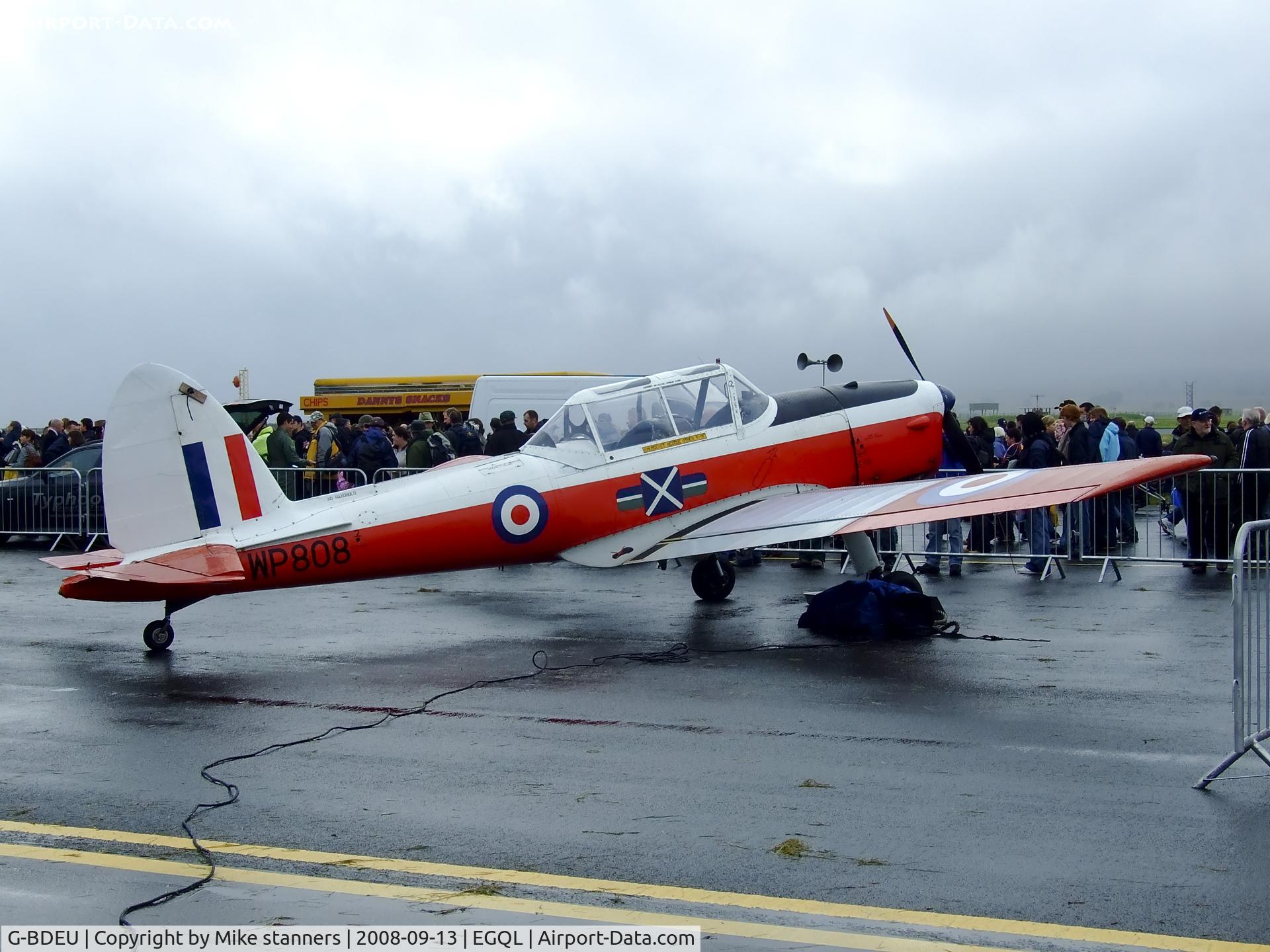 G-BDEU, 1952 De Havilland DHC-1 Chipmunk T.10 C/N C1/0704, Privately owned Chipmonk T.10 WP808 At Leuchars airshow 2008