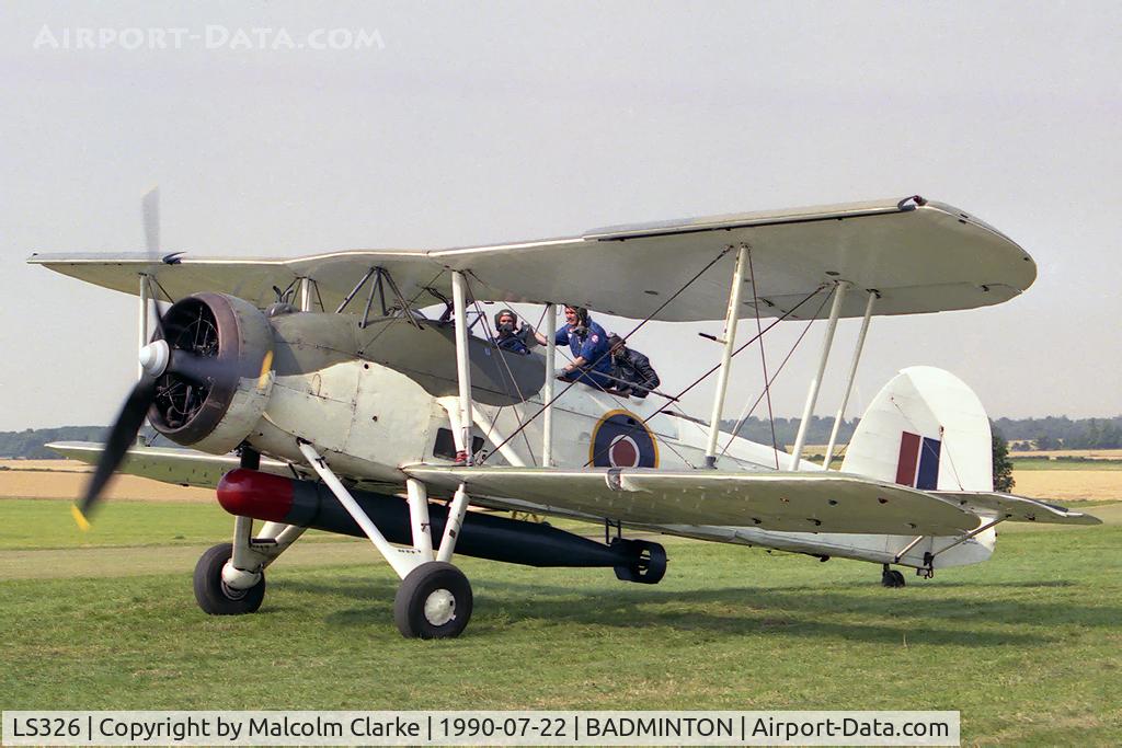 LS326, 1943 Fairey Swordfish Mk.II C/N Not found LS326, Fairey Swordfish Mk2. From the RN Historic Flight, RNAS Yeovilton.