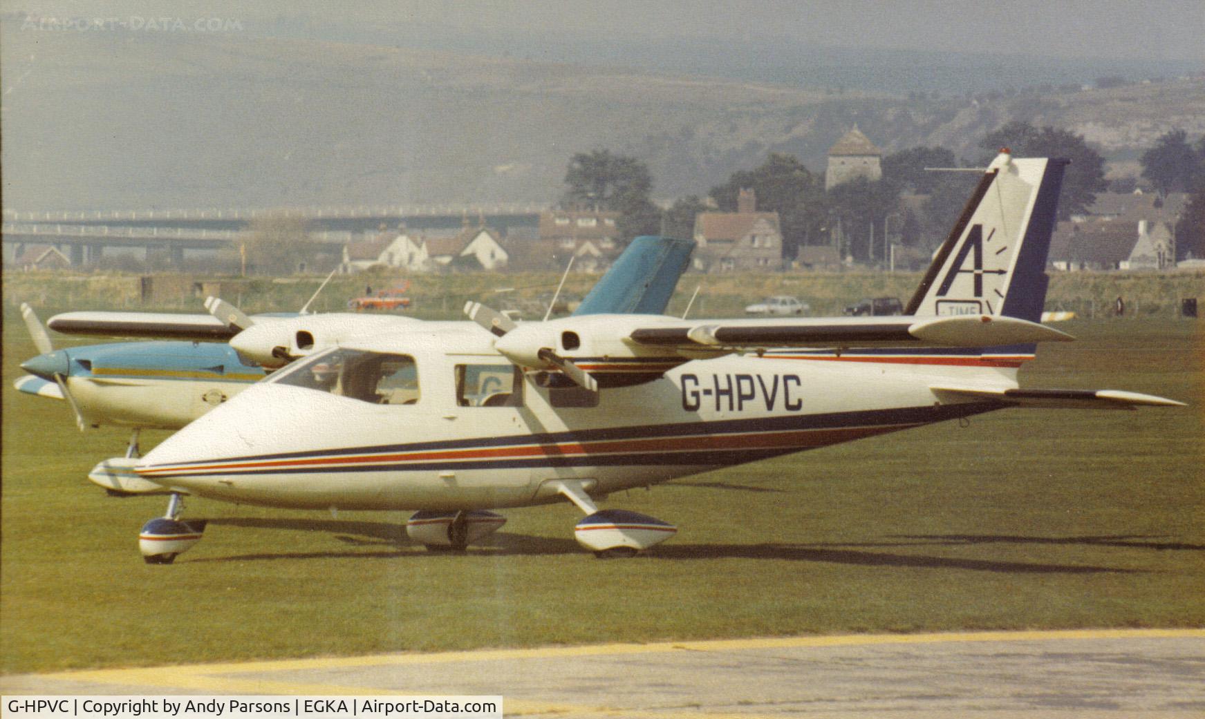 G-HPVC, 1973 Partenavia P-68 C/N 13, Taken a good few years ago vising Shoreham