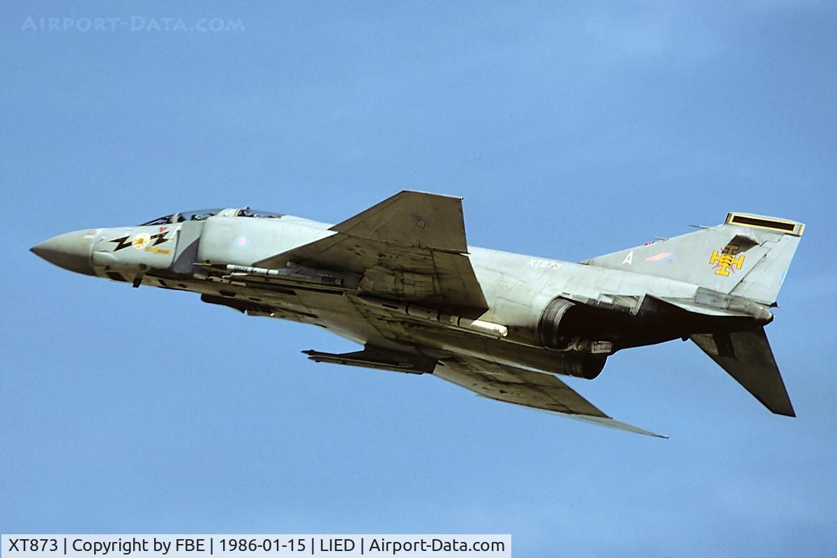 XT873, McDonnell Douglas Phantom FG1 C/N 2738, take off from Decimomannu