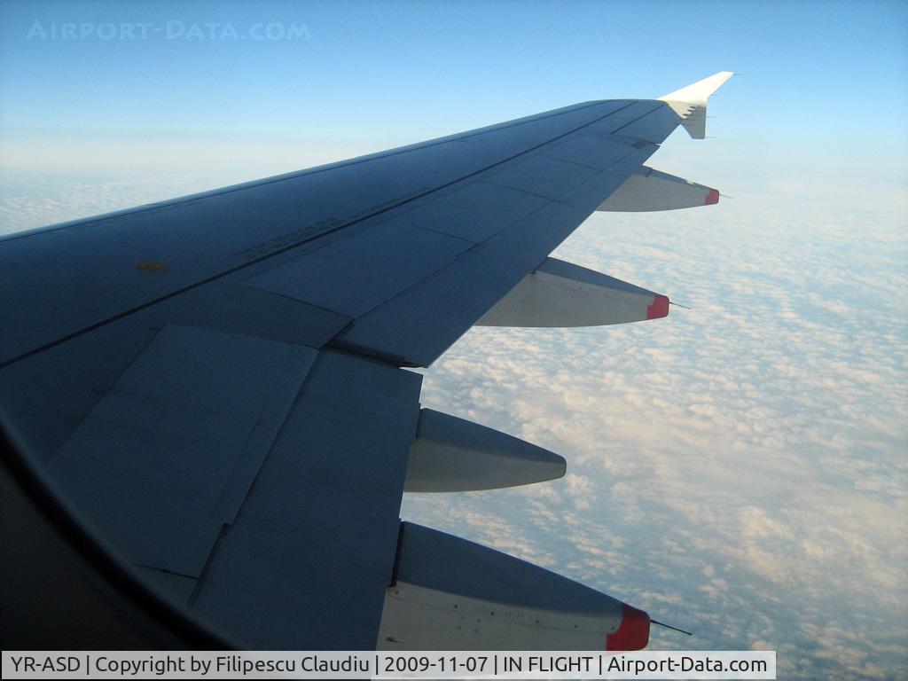 YR-ASD, 2007 Airbus A318-111 C/N 3225, IN FLIGHT