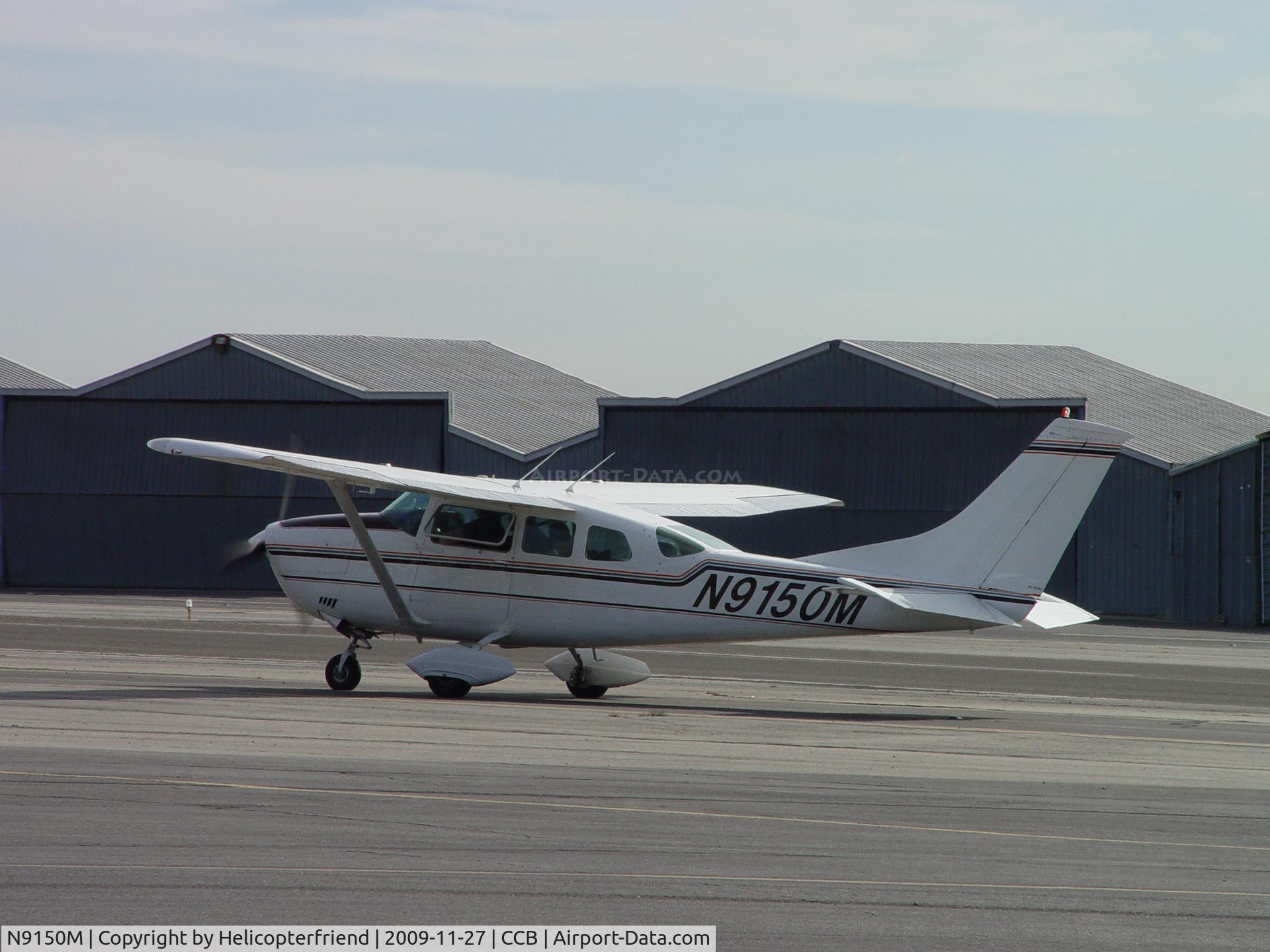 N9150M, 1970 Cessna U206E Stationair C/N U20601550, After fueling, taxiing to runway 24 for westbound departure