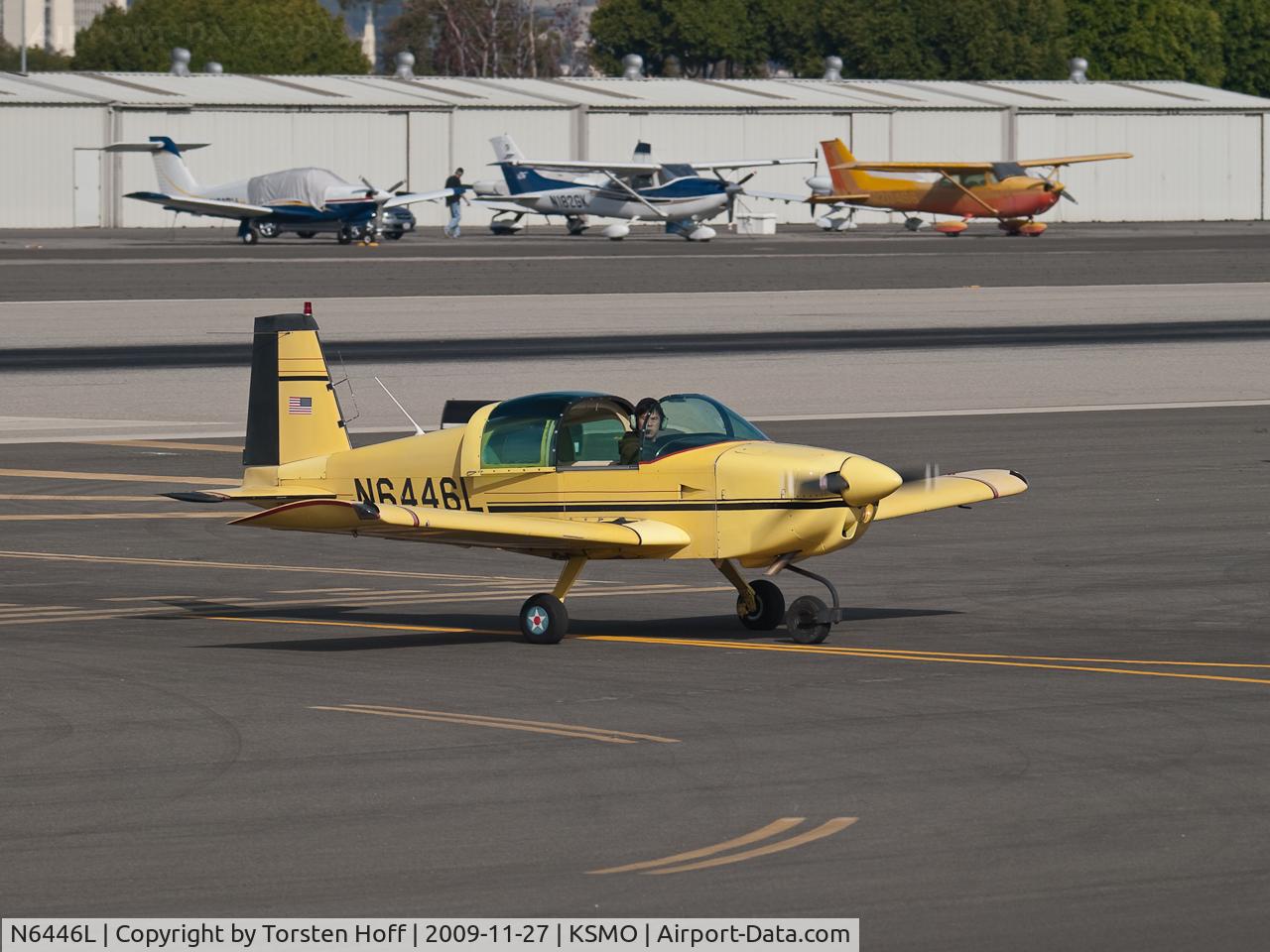 N6446L, 1972 American Aviation AA-1A Trainer C/N AA1A-0446, N6446L taxiing