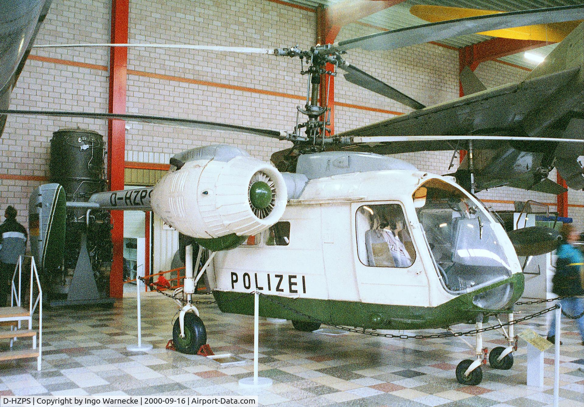 D-HZPS, Kamov Ka-26 Hoodlum C/N 7404609, Kamov Ka-26 HOODLUM (still in original colours of the former 'Volkspolizei' (east-German police), but withouth the markings) at the Flugausstellung Junior, Hermeskeil