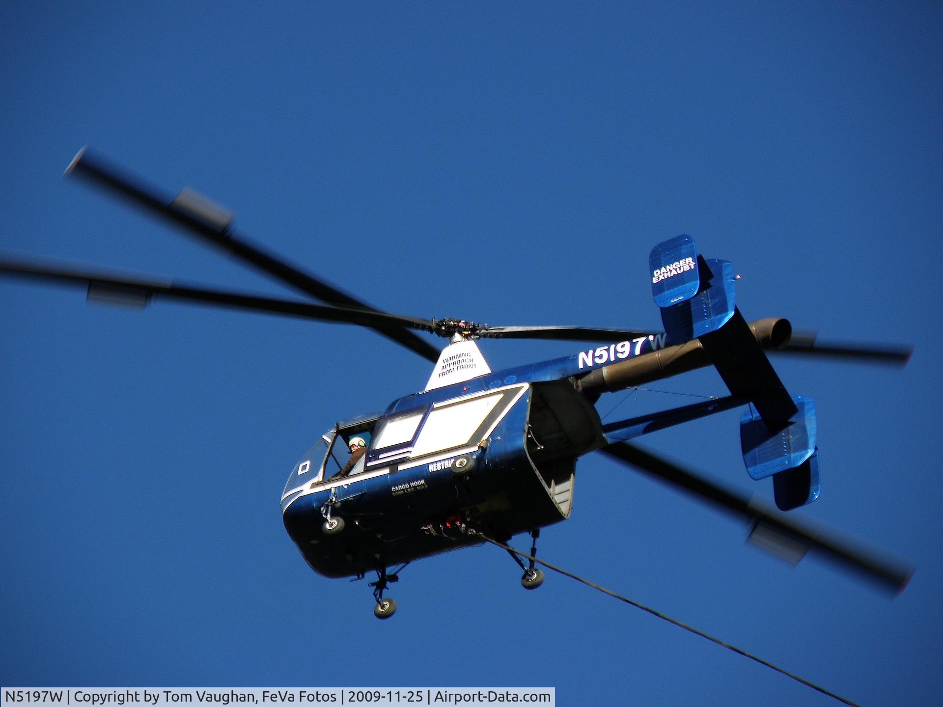 N5197W, 1958 Kaman HH-43F Huskie C/N 45, Logging in Washoe Valley, NV