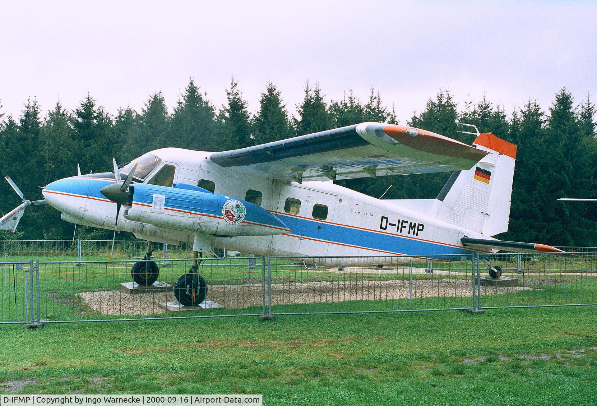 D-IFMP, Dornier Do-28D-2 Skyservant C/N 4050, Dornier Do 28D-2 Skyservant, former remote sensing aircraft of the DFVLR, at the Flugausstellung Junior, Hermeskeil