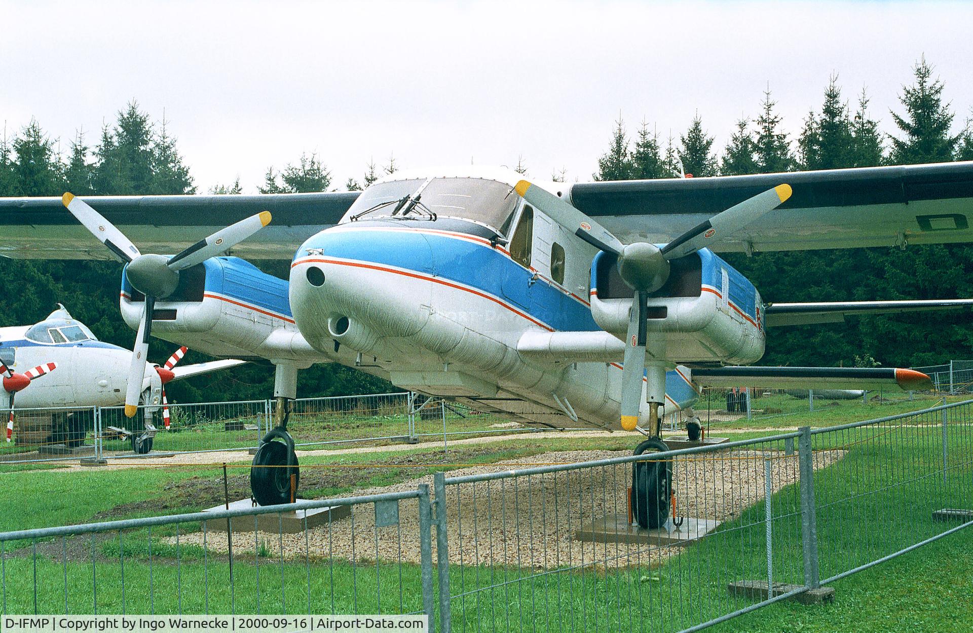 D-IFMP, Dornier Do-28D-2 Skyservant C/N 4050, Dornier Do 28D-2 Skyservant, former remote sensing aircraft of the DFVLR, at the Flugausstellung Junior, Hermeskeil