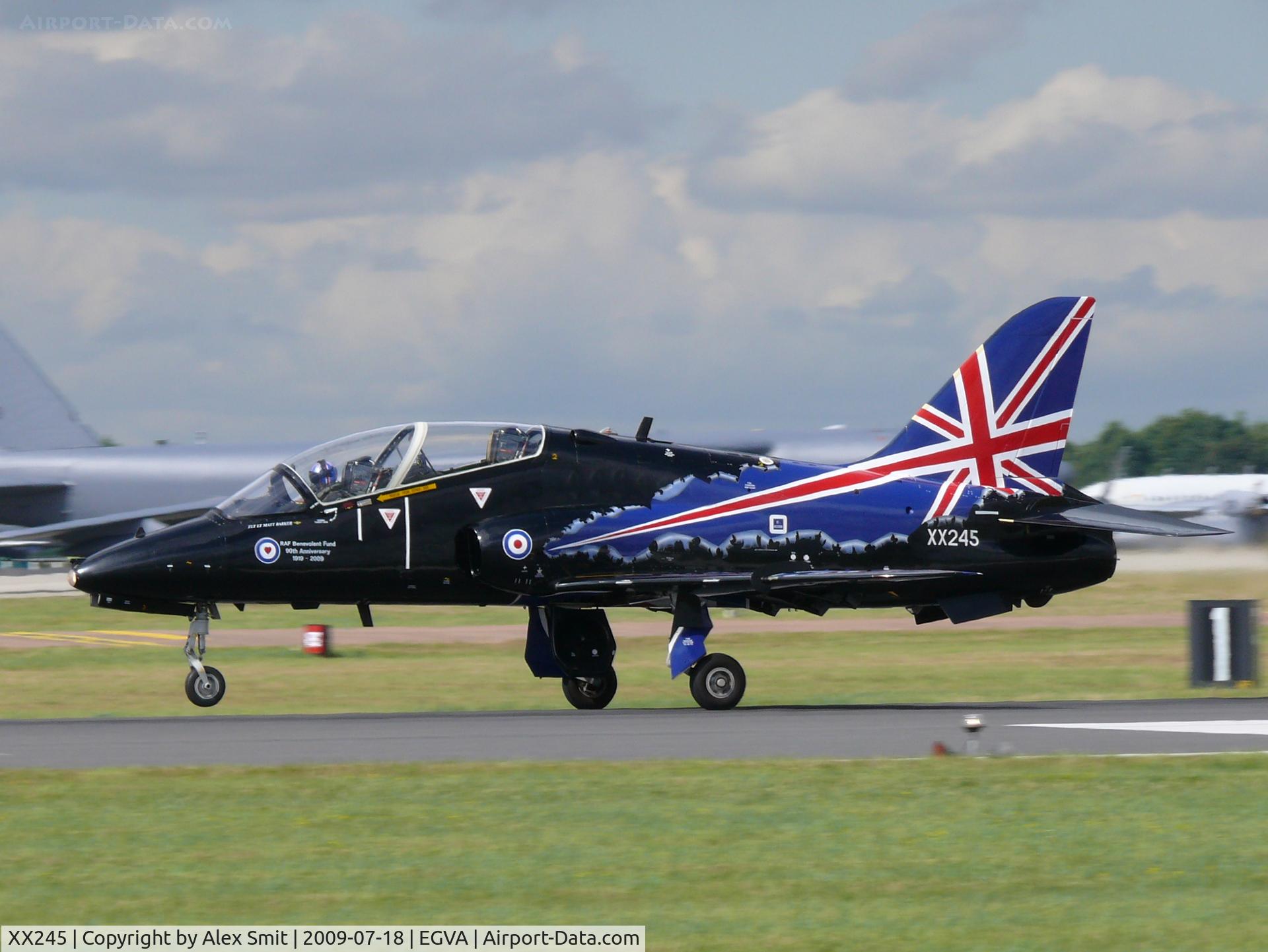 XX245, 1978 Hawker Siddeley Hawk T.1 C/N 081/312081, Hawker Hawk T1 XX245 Royal Air Force with very nice demo colors