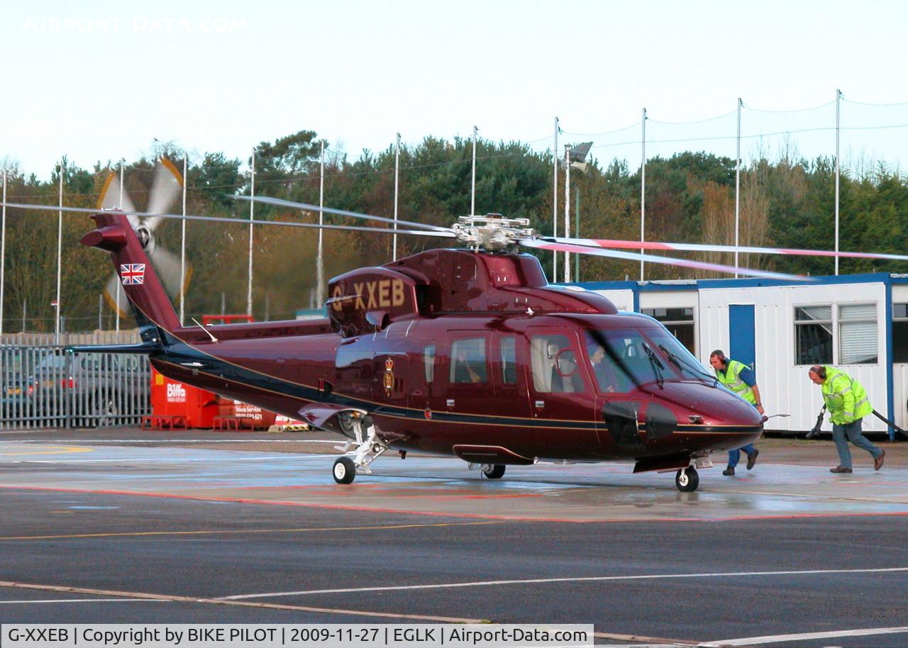 G-XXEB, 2009 Sikorsky S-76C C/N 760753, ROYAL FLIGHT S76C ABOUT TO HAVE THE FUEL TOPPED UP
