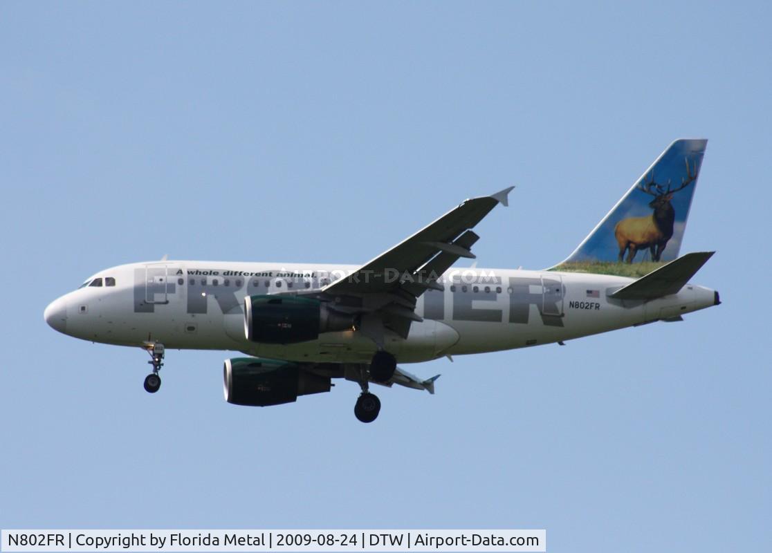 N802FR, 2003 Airbus A318-111 C/N 1991, Frontier 