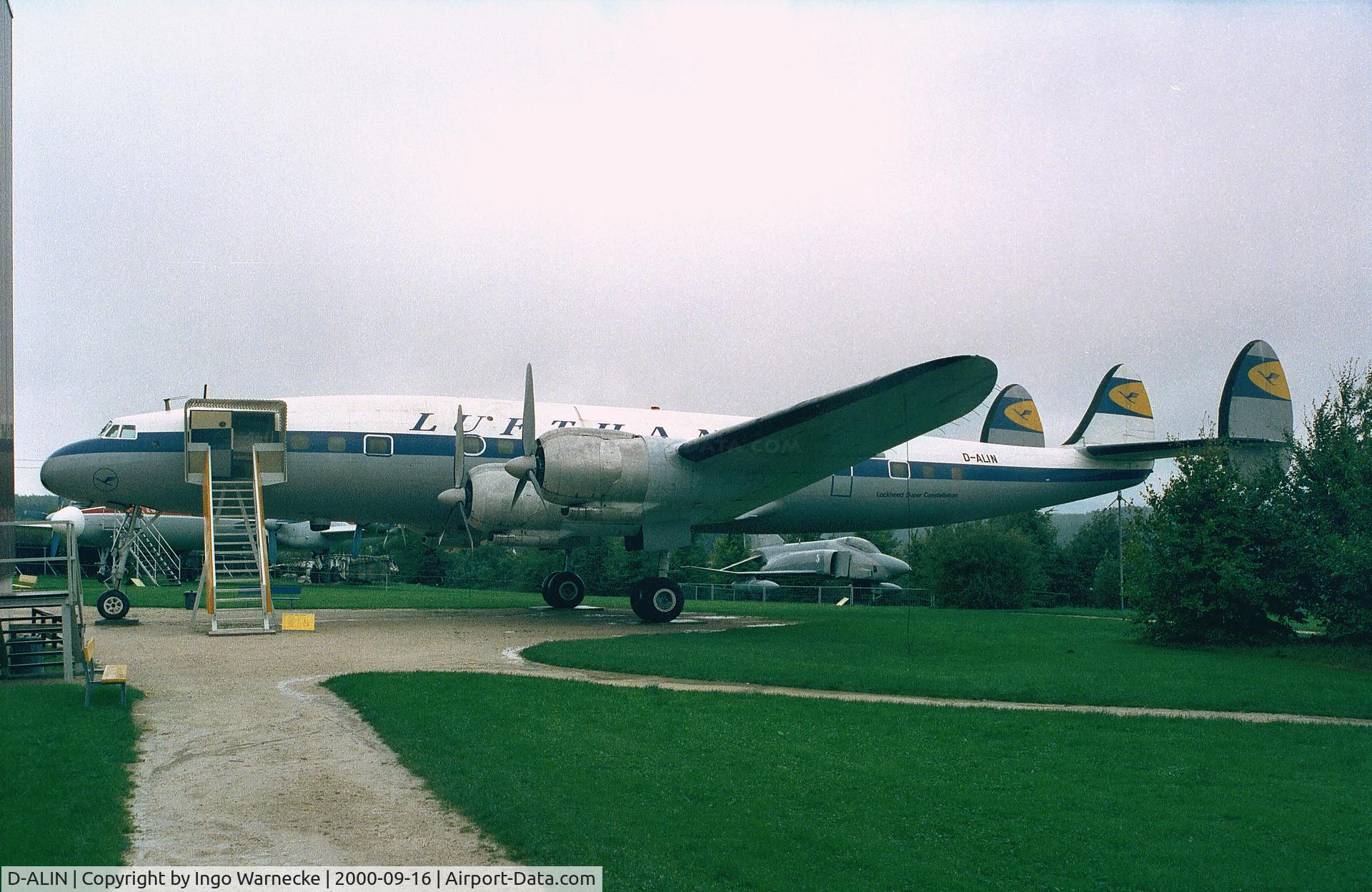 D-ALIN, 1955 Lockheed L-1049G Super Constellation C/N 4604, Lockheed L-1049G Super Constellation of Lufthansa at the Flugausstellung Junior, Hermeskeil