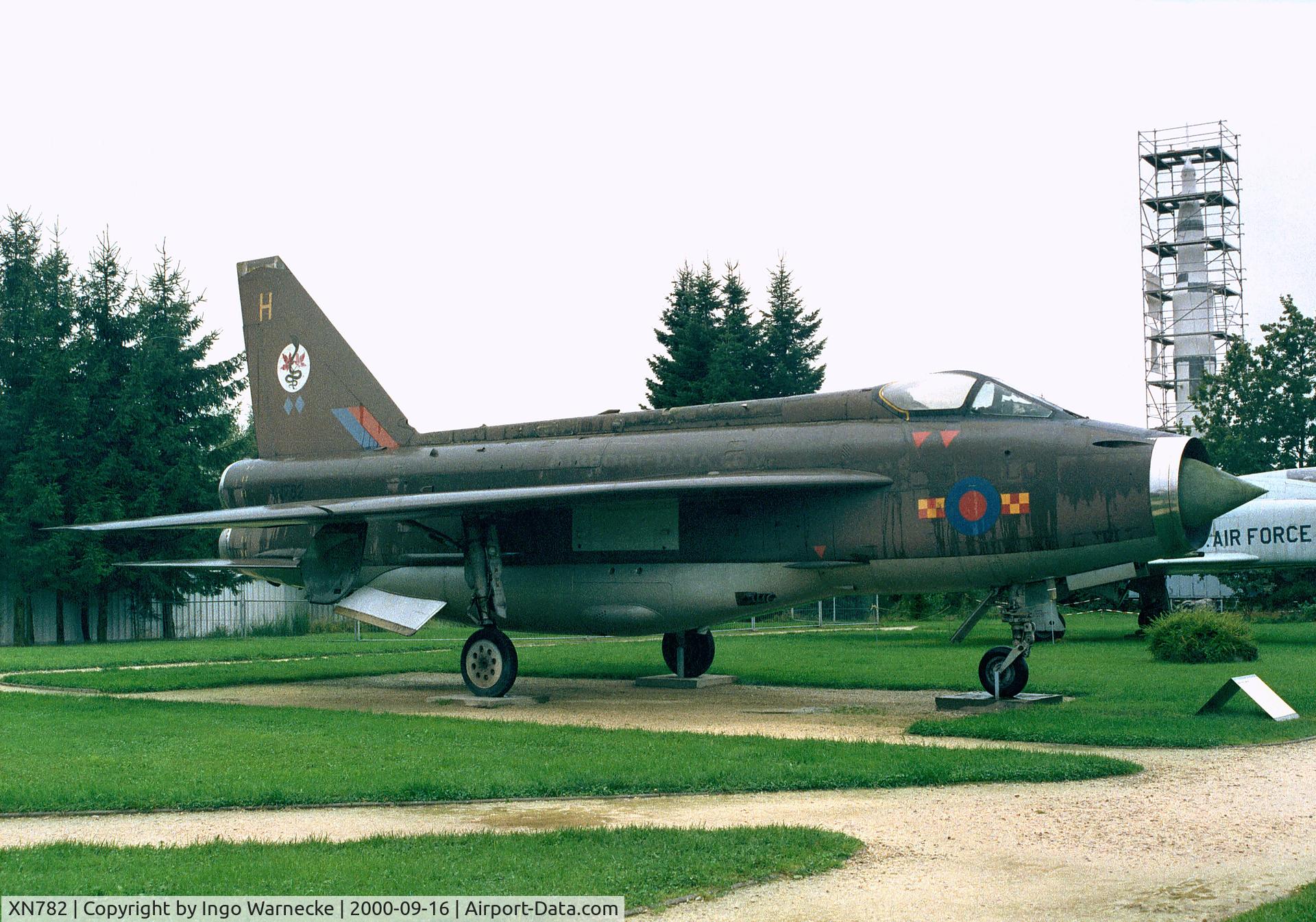 XN782, 1962 English Electric Lightning F.2A C/N 95135, English Electric (BAC) Lightning F2A of RAF at the Flugausstellung Junior, Hermeskeil