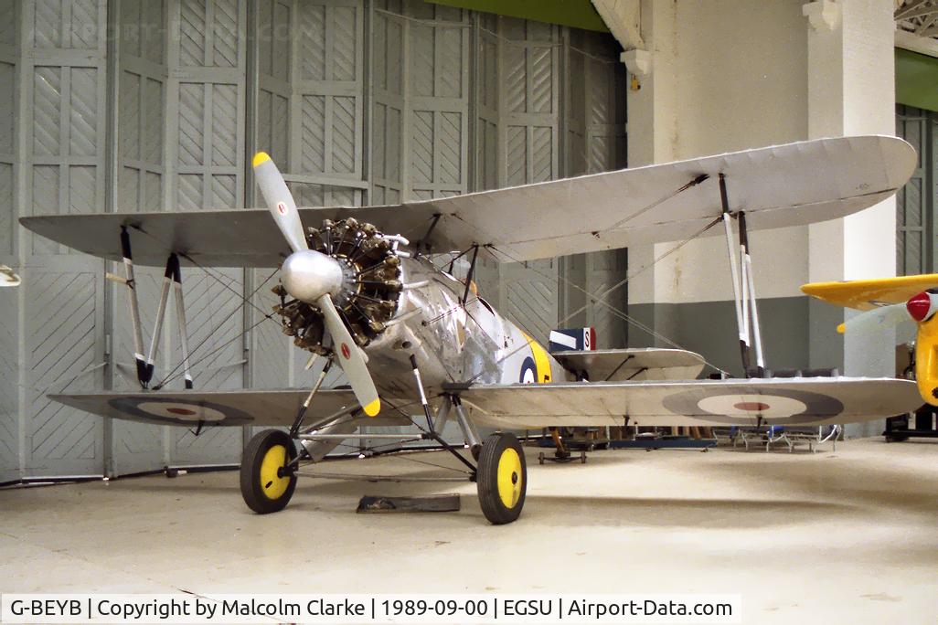 G-BEYB, 1979 Fairey Flycatcher (Westward Airways Ltd replica) C/N WA3, Fairey Flycatcher (replica) at The Imperial War Museum, Duxford.