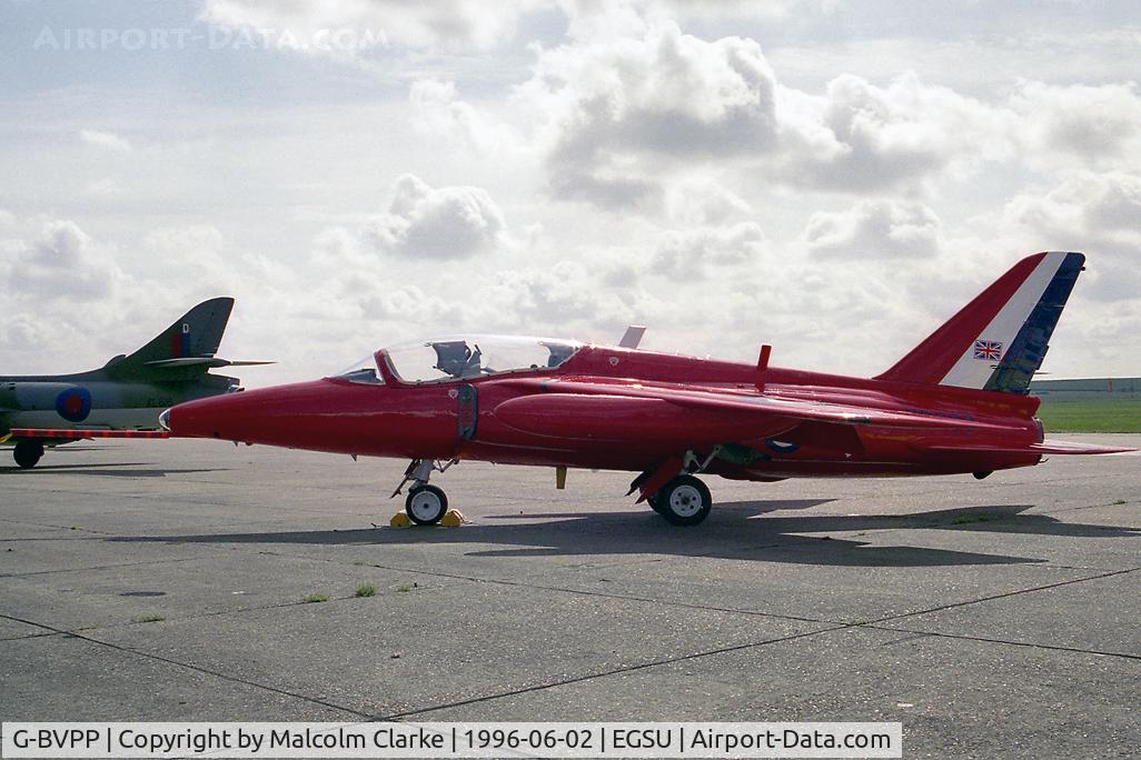 G-BVPP, 1963 Hawker Siddeley Gnat T.1 C/N FL536, Hawker Siddeley Gnat T1 at Duxford's Classic Jet & Fighter Display in 1996.