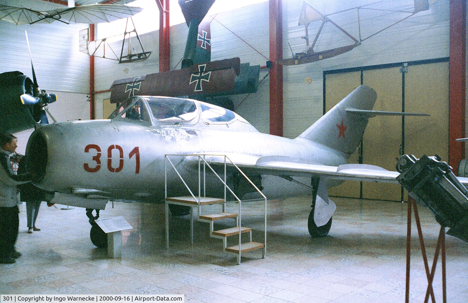 301, Mikoyan-Gurevich MiG-15UTI C/N 1A3501, Mikoyan i Gurevich MiG-15UTI MIDGET of VVS at the Flugausstellung Junior, Hermeskeil