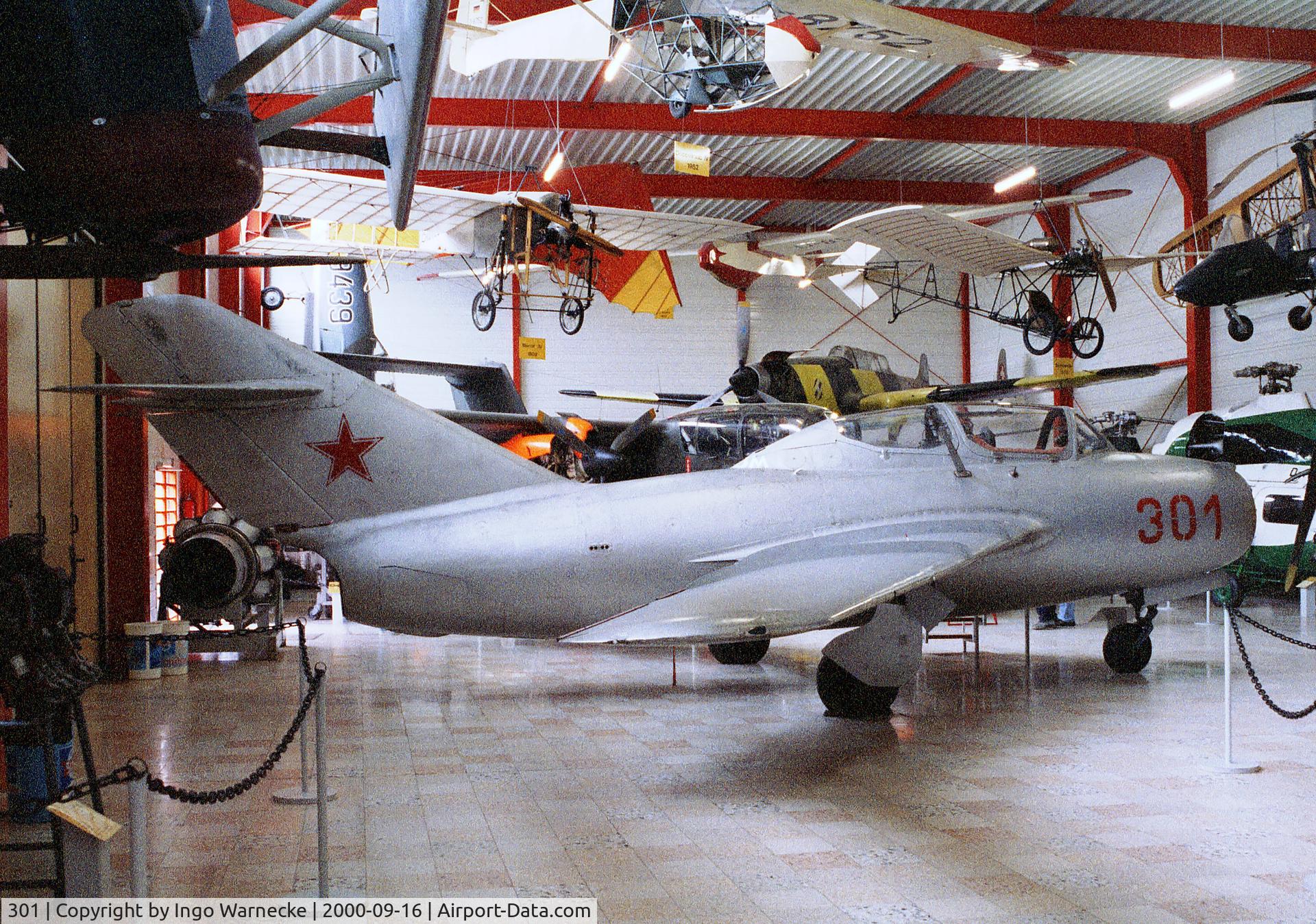 301, Mikoyan-Gurevich MiG-15UTI C/N 1A3501, Mikoyan i Gurevich MiG-15UTI MIDGET of VVS at the Flugausstellung Junior, Hermeskeil