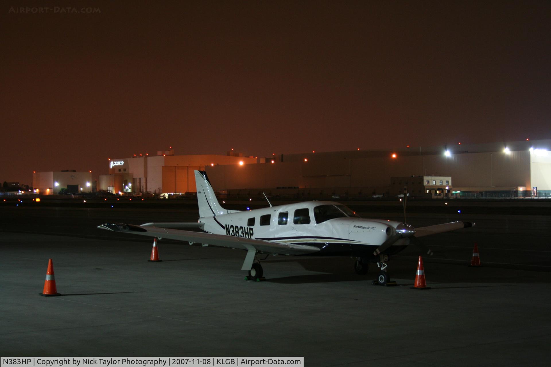 N383HP, 2006 Piper PA-32R-301T Turbo Saratoga C/N 3257431, Overnight at the Mercury FBO ramp