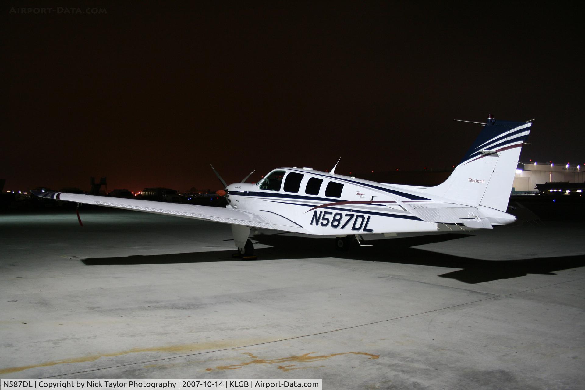 N587DL, 1999 Raytheon Aircraft Company B36TC Bonanza C/N EA-631, Just about to be put back in the hangar