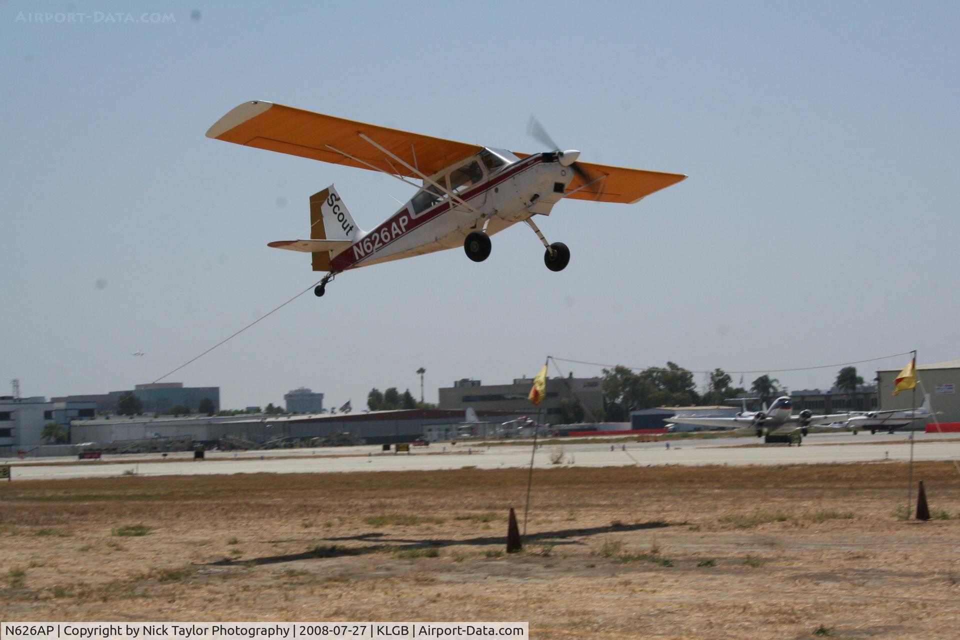 N626AP, 1975 Bellanca 8GCBC C/N 176-75, Picking up a banner