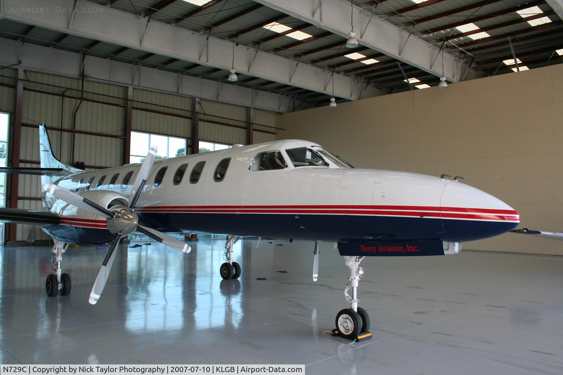 N729C, Fairchild SA-227AC Metro III C/N AC-571, Based at the Mercury FBO for a short time
