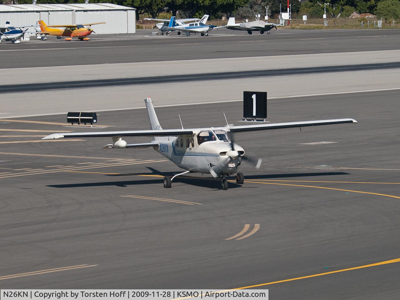 N26KN, 1978 Cessna P210N Pressurised Centurion C/N P21000085, N26KN exiting the runway