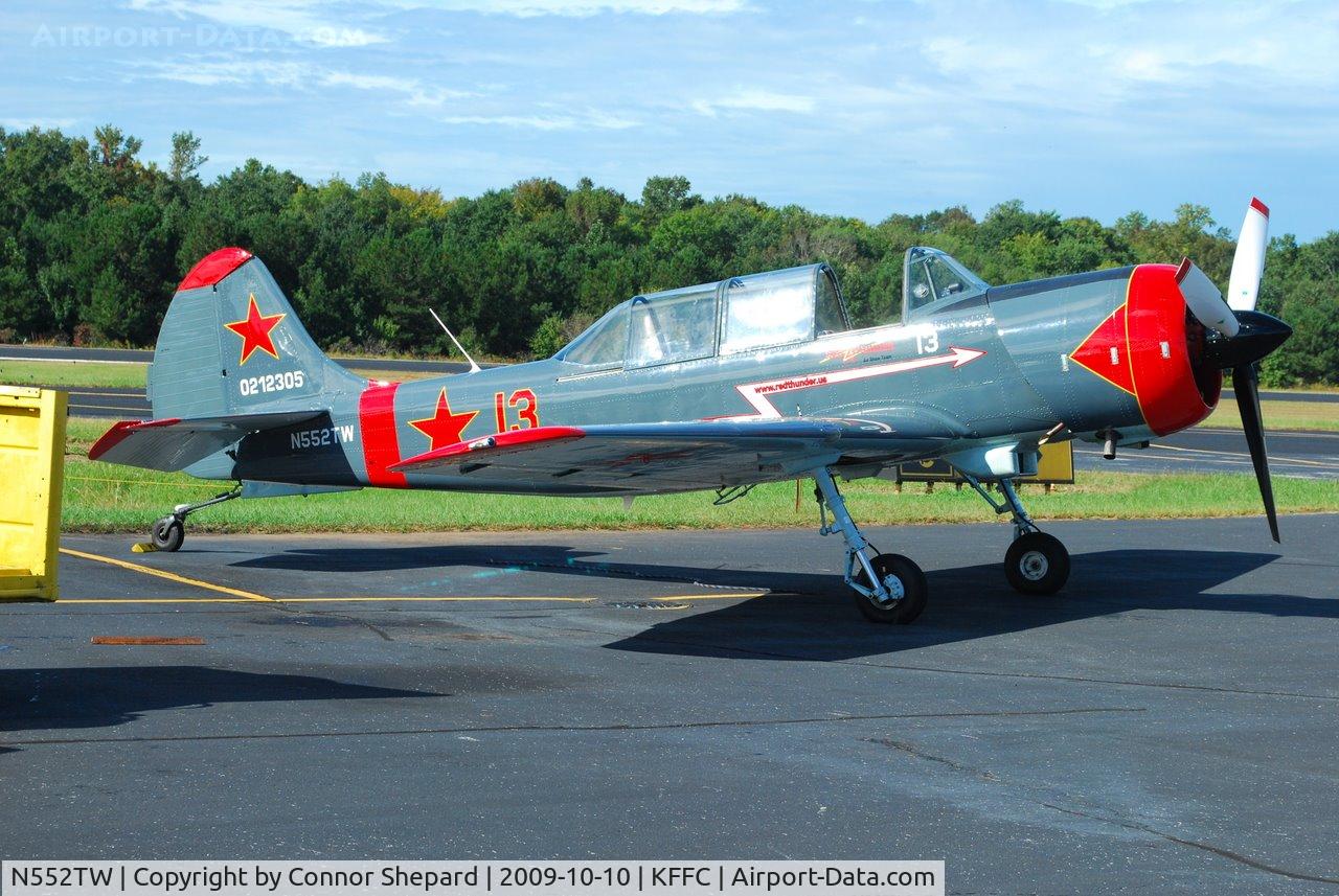 N552TW, 2002 Yakovlev (Aerostar) Yak-52TW C/N 0212305, S C Aerostar S A YAK-52TW
