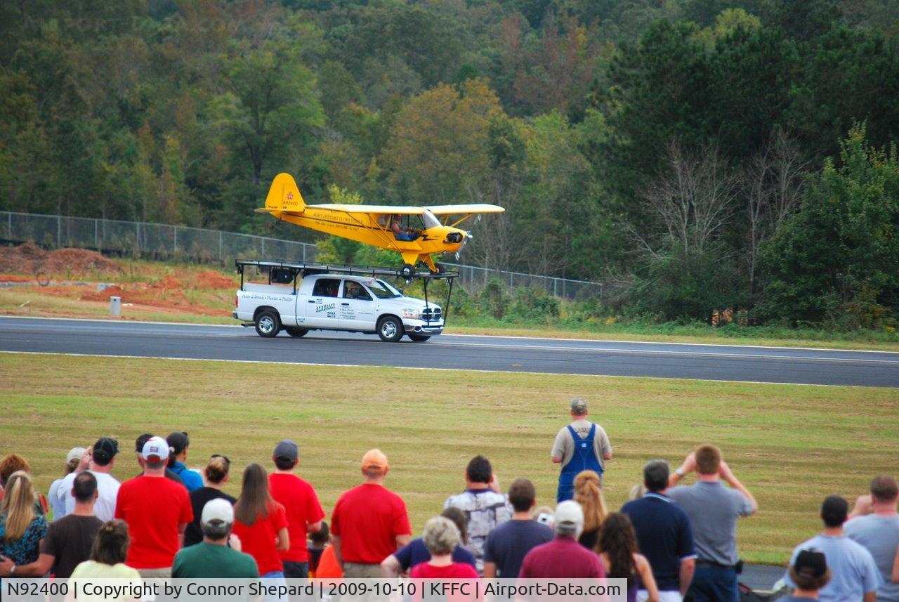 N92400, 1946 Piper J3C-65 Cub Cub C/N 16862, Landing on truck