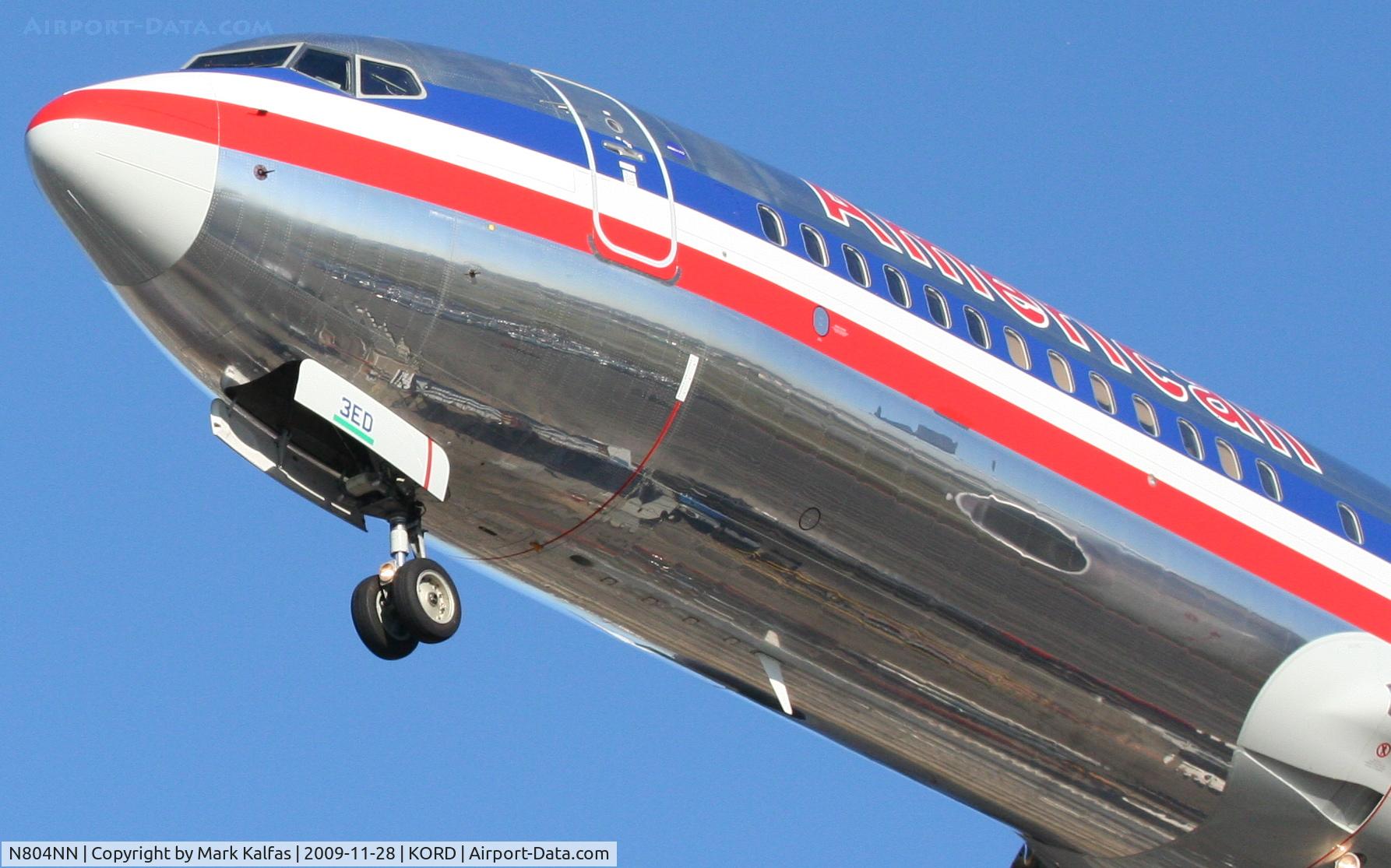 N804NN, 2009 Boeing 737-823 C/N 29567, American Airlines, Boeing 737-823, AAL2022 arriving from TJSJ, short final 27L. KORD.