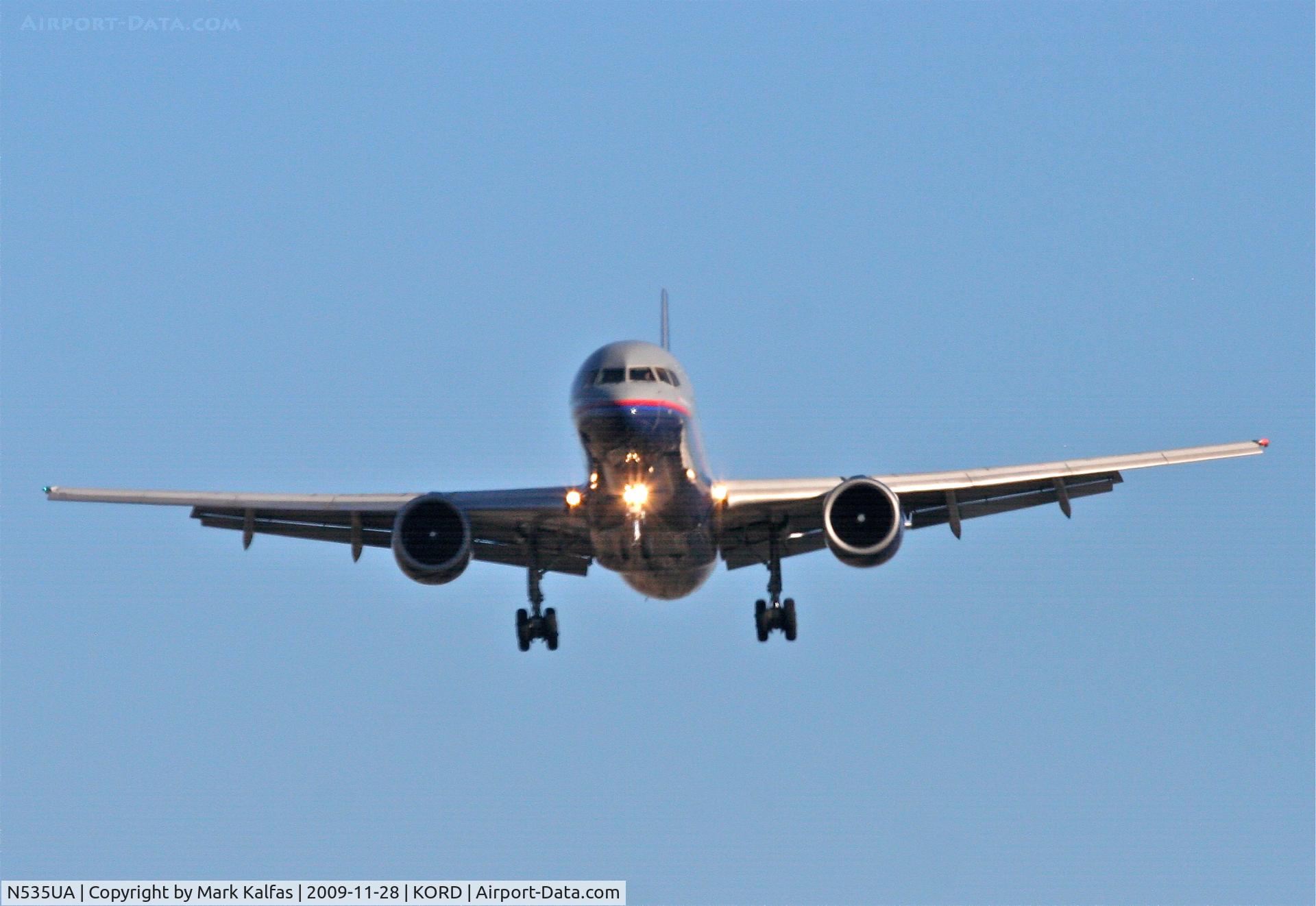 N535UA, 1991 Boeing 757-222 C/N 25130, United Airlines Boeing 757-222, UAL178 short final 27L, from KSEA.